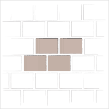 LARGE RECTANGLE RUNNING BOND